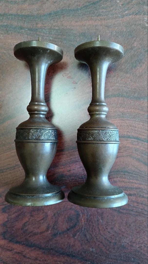 ブロンズ製骨董仏具12点セット