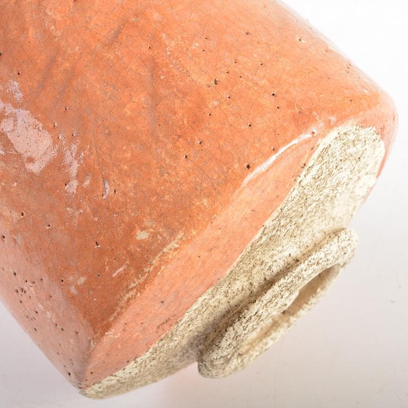 茶道具　九代楽吉左衛門　了入作　赤楽茶碗　共箱　M　R7037