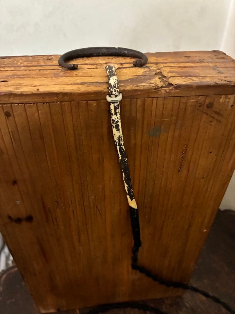 古道具 ライト 置き型 照明 古材 木箱 古雑貨