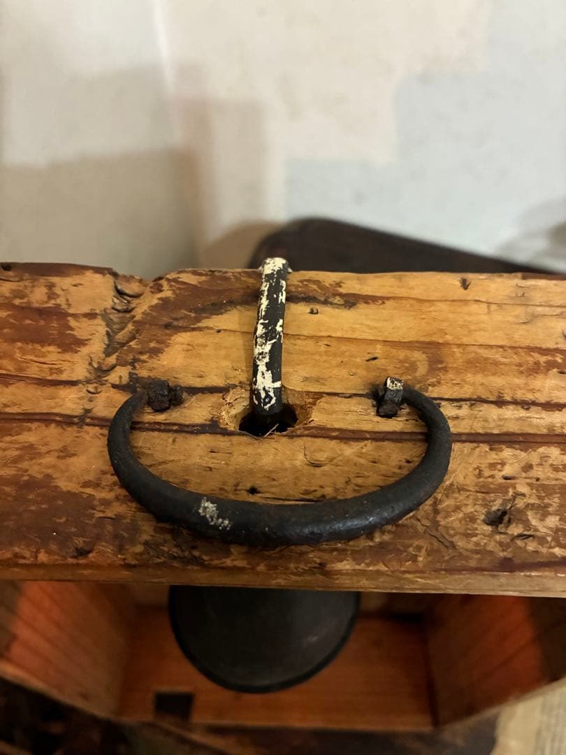 古道具 ライト 置き型 照明 古材 木箱 古雑貨