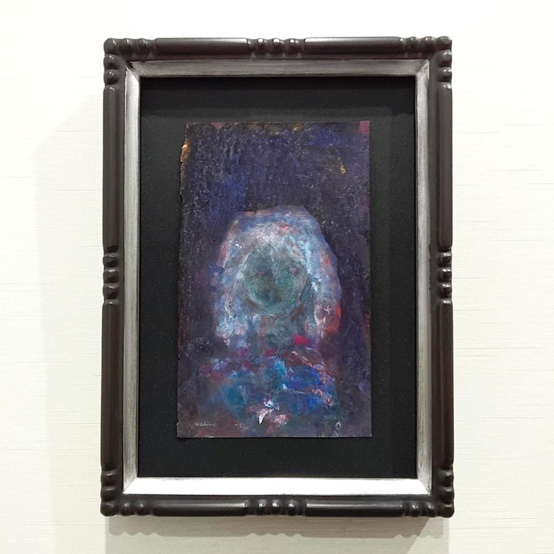 内野隆文　肖像　絵画　人物画　アクリル　現代アート　作品　美術　額縁