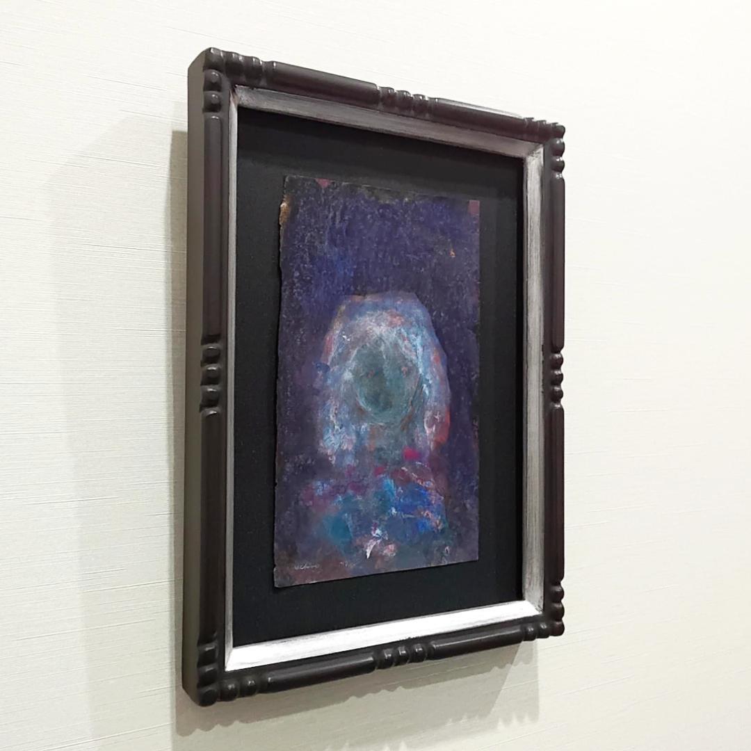 内野隆文　肖像　絵画　人物画　アクリル　現代アート　作品　美術　額縁