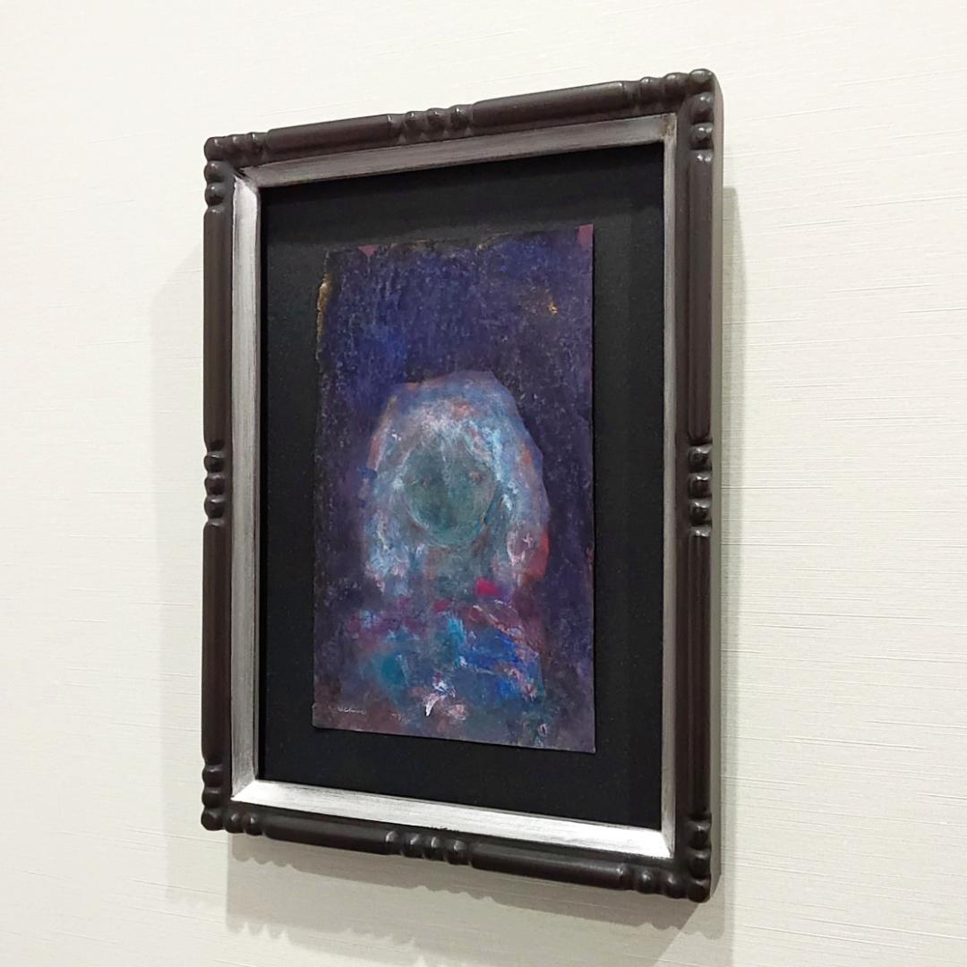 内野隆文　肖像　絵画　人物画　アクリル　現代アート　作品　美術　額縁