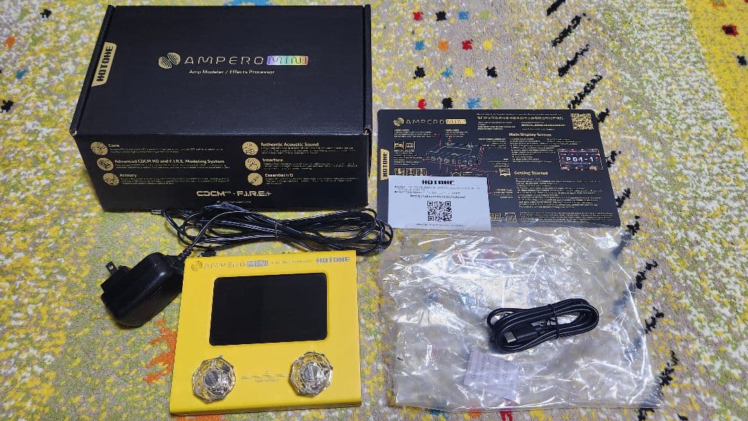 AMPERO Mini ギターエフェクター イエロー