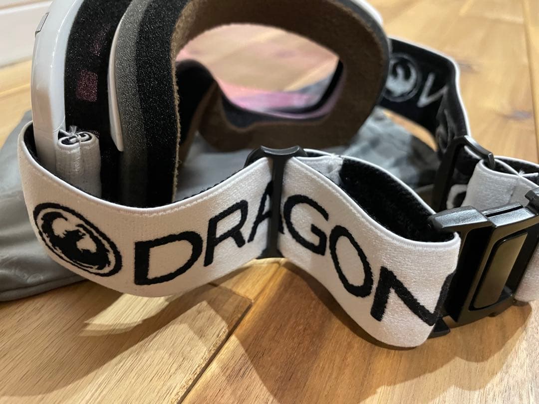 DRAGON ゴーグル ピンクレンズ ホワイトフレーム