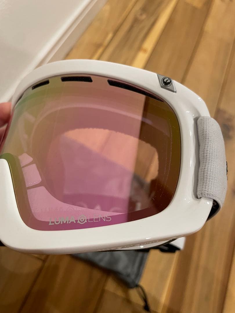 DRAGON ゴーグル ピンクレンズ ホワイトフレーム