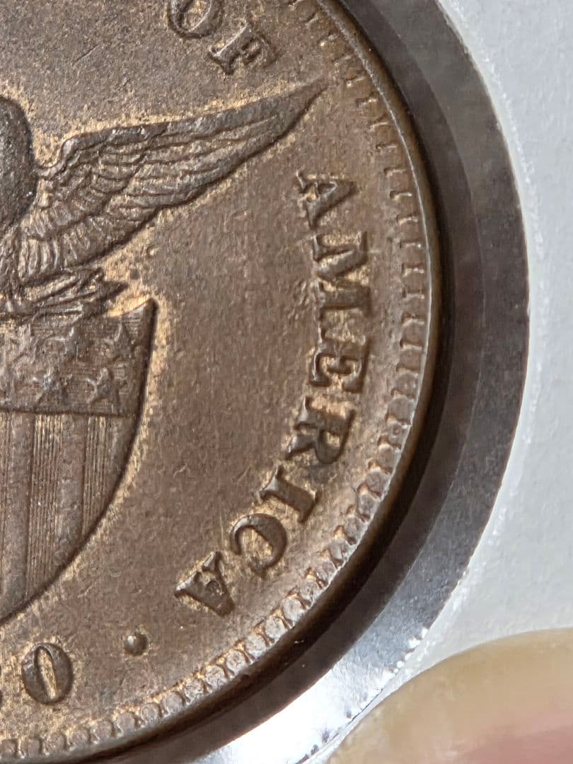 (稀少) フィリピン共和国(アメリカ統治下) 1 センタボ青銅貨　1920 S