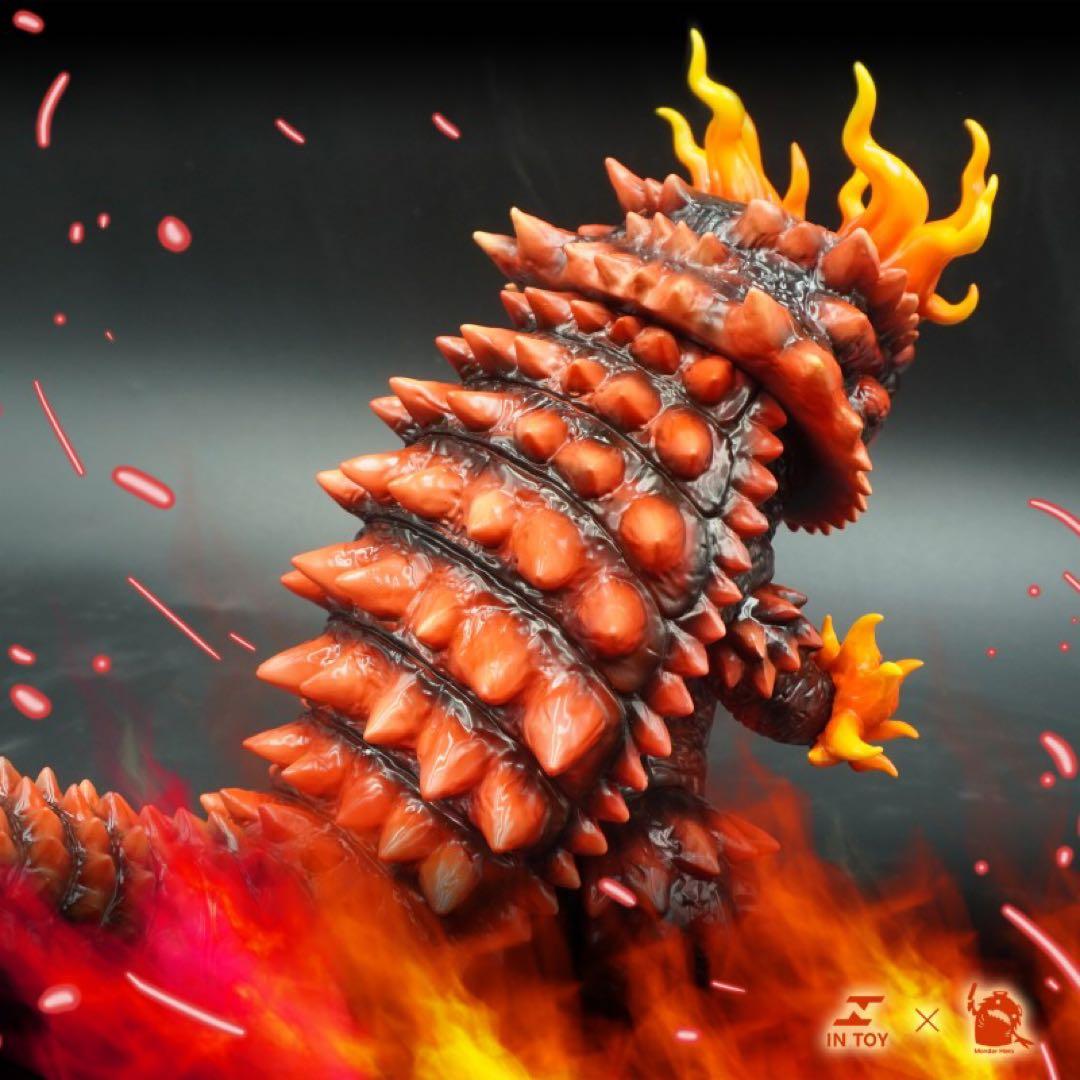 フトアゴ怪獣　真朱エディション　モンスター　可動　ソフビ　フィギュア　アートトイ