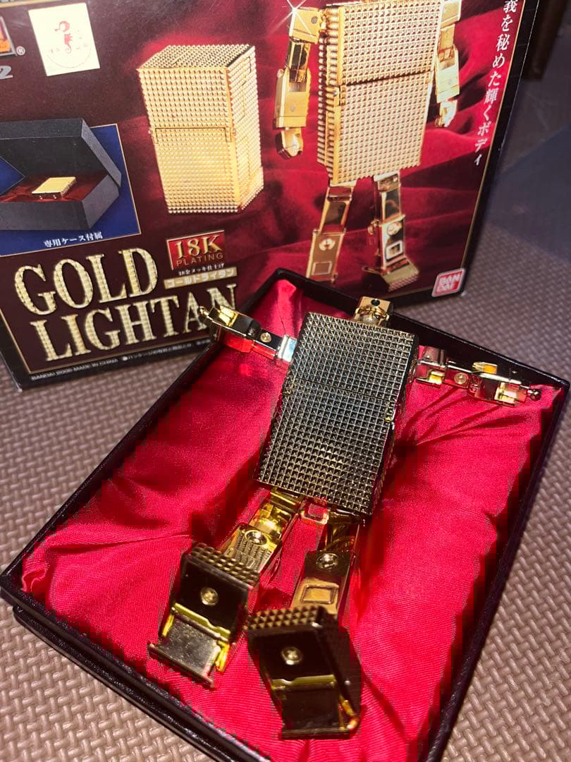 BANDAI 超合金魂 ゴールドライタン　18金メッキ GXー32