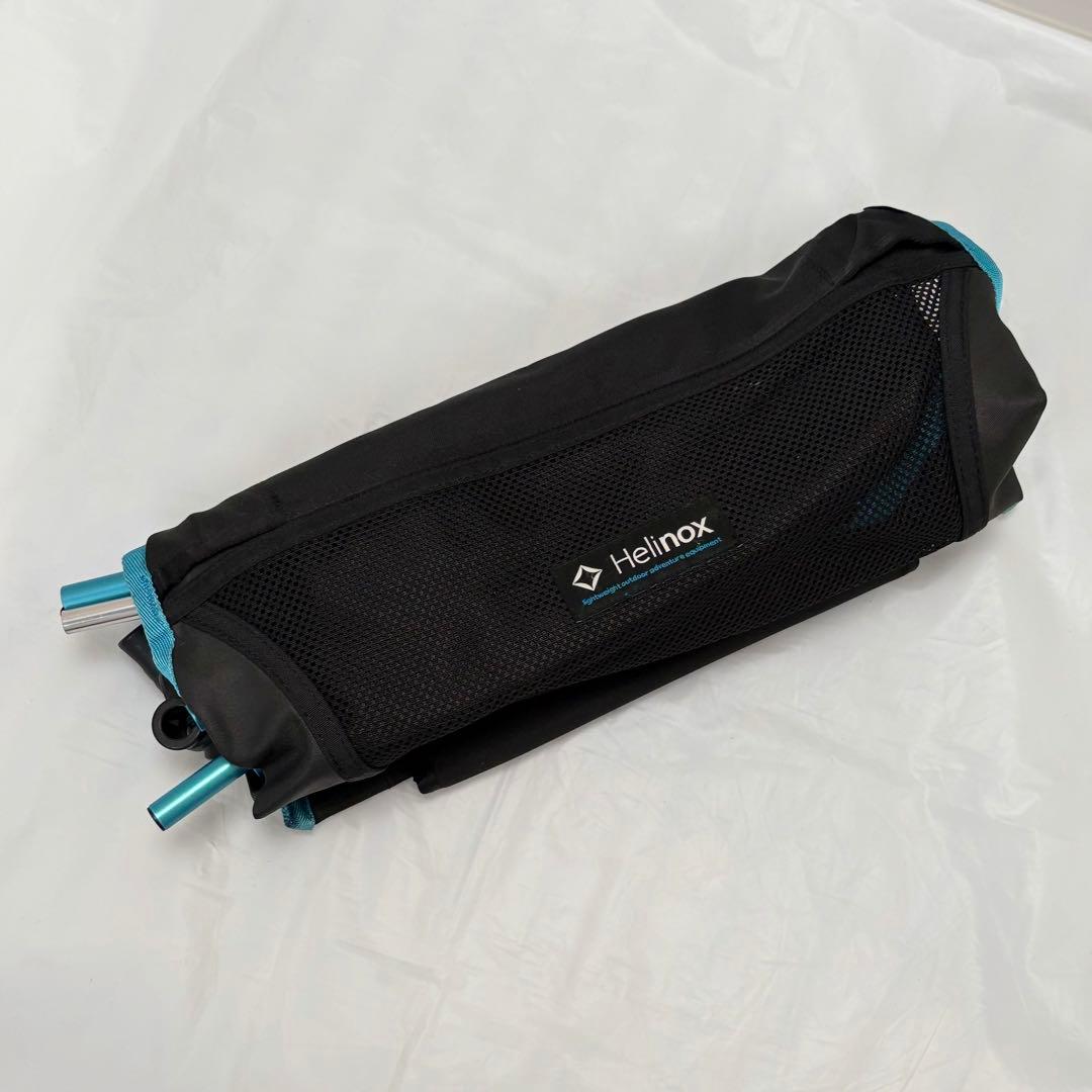 中古美品☆Helinox チェアツー ヘリノックス　ブルー　ブラック