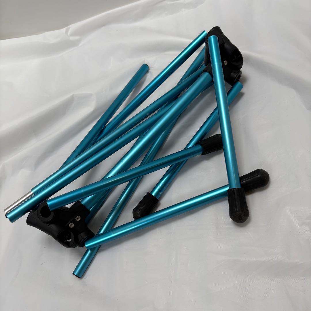 中古美品☆Helinox チェアツー ヘリノックス　ブルー　ブラック