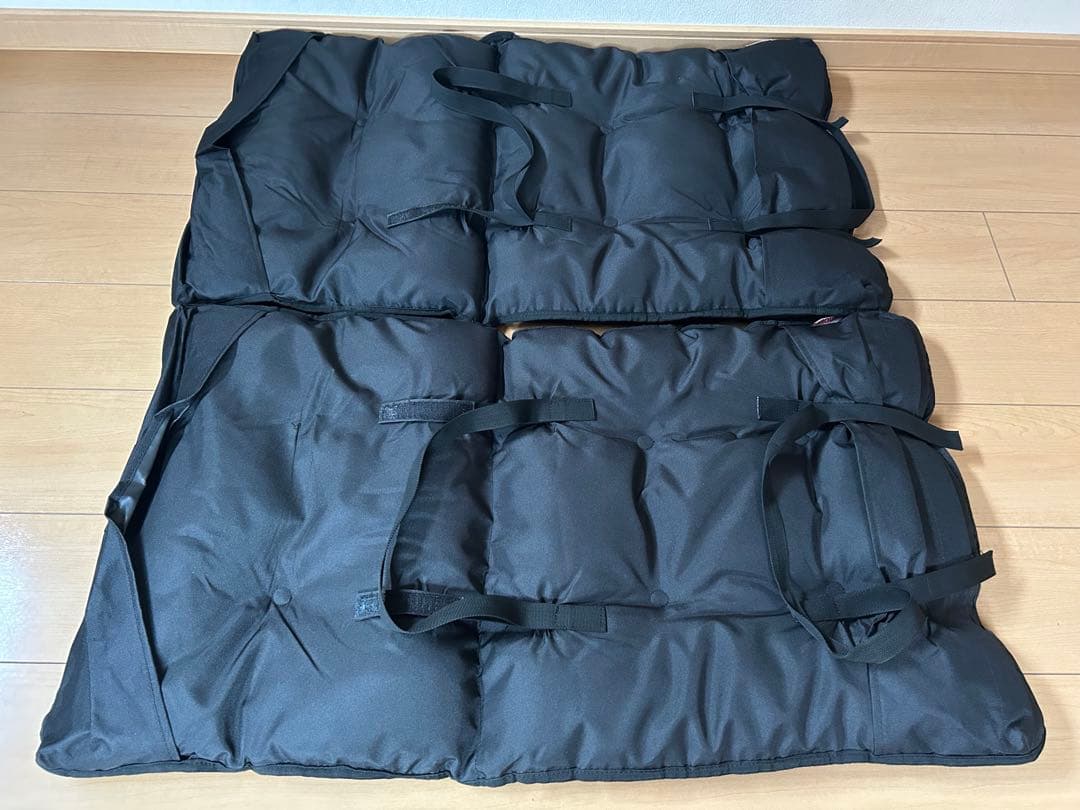 GROUSEグラウス　チェアクッション 　 ブラック×2セット