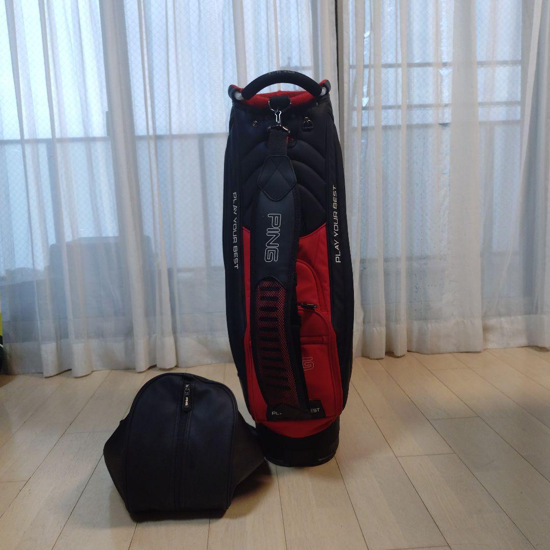 PING キャディバッグ ブラック・レッド