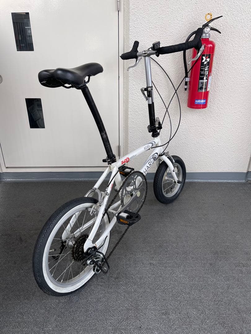 希少 CHARI-Q チョロQ 折りたたみ自転車 ホワイト　チャリQ ミニチャリ