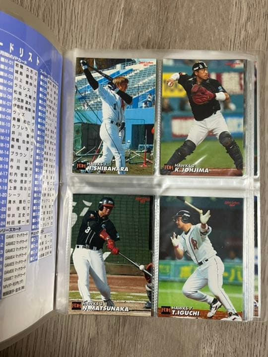 ⚾️プロ野球チップス　専用カードホルダー2004年第1弾　【美品】カード109枚‼️