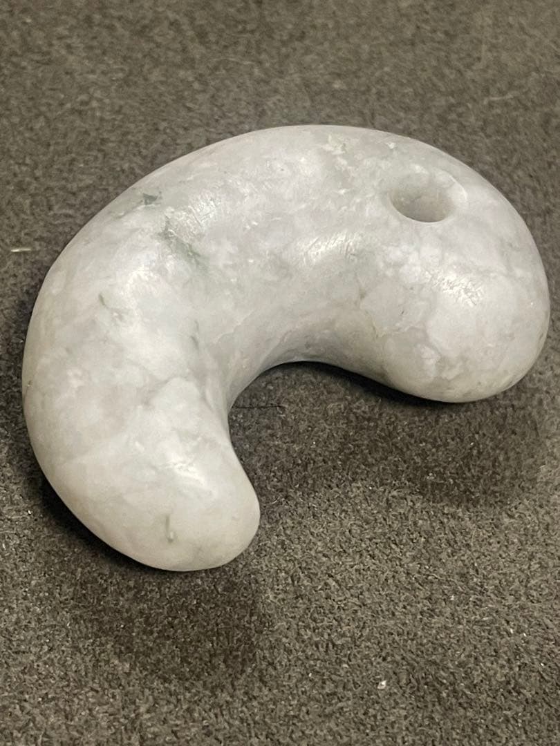 高品質　古墳期　糸魚川翡翠勾玉　結晶質　出土品　大型