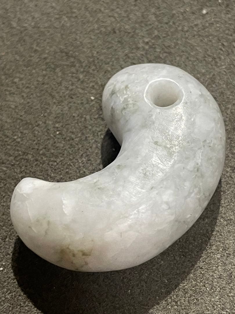 高品質　古墳期　糸魚川翡翠勾玉　結晶質　出土品　大型