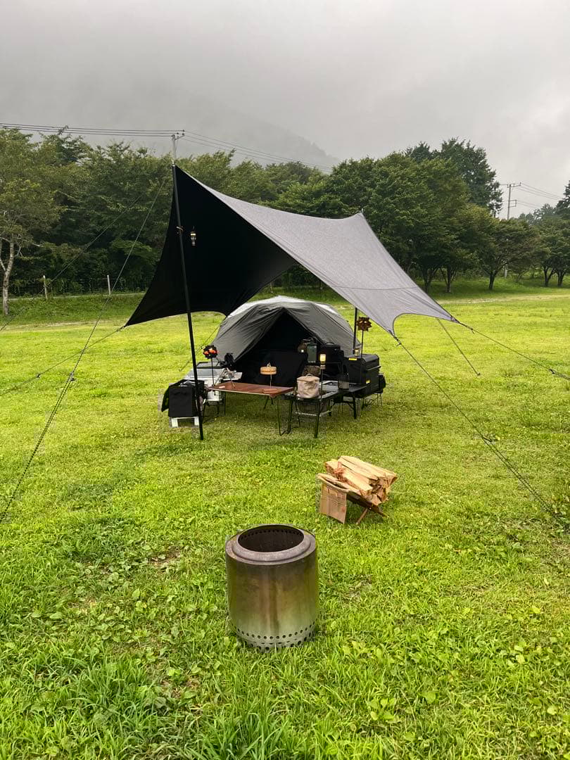 Mac one タープsサイズ　チャコール　マックワン　キャンプヒルズ別注