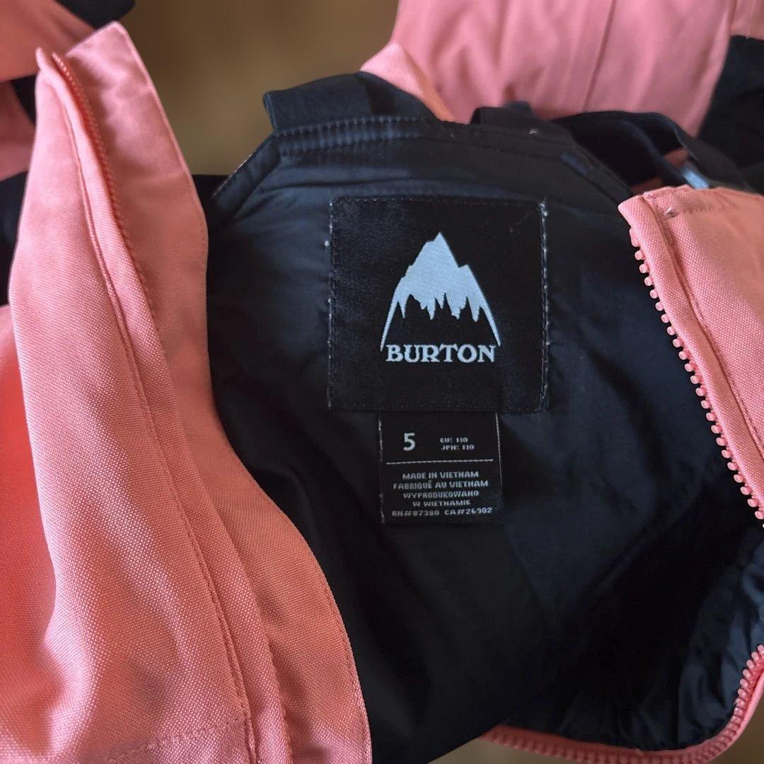 BURTON 子ども用スノーボードウェア コーラルピンク