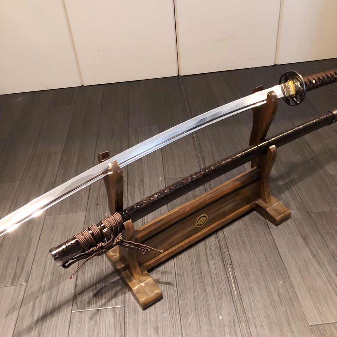 高級模造刀　居合刀　樋入り刀身　茶拵え　亜合金刀身　名刀