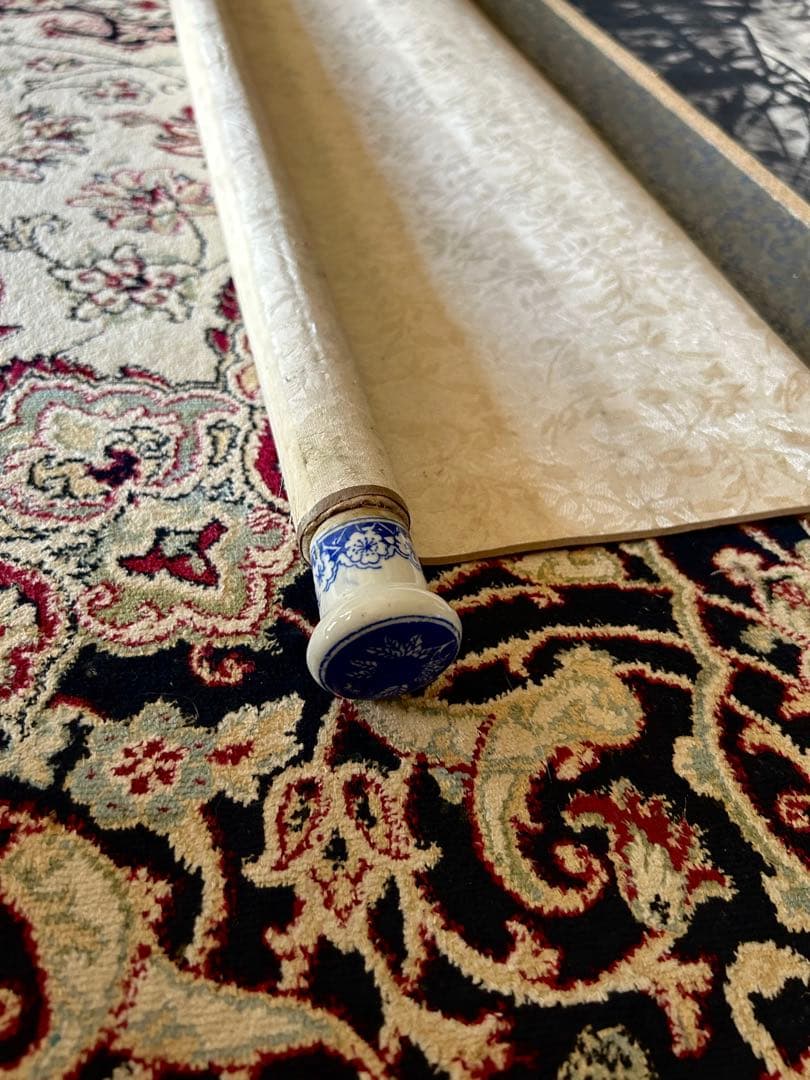 猛虎図　虎　掛け軸　中国掛軸 時代 虎 / 猫虎 肉筆 在銘 水墨　中国　骨董品