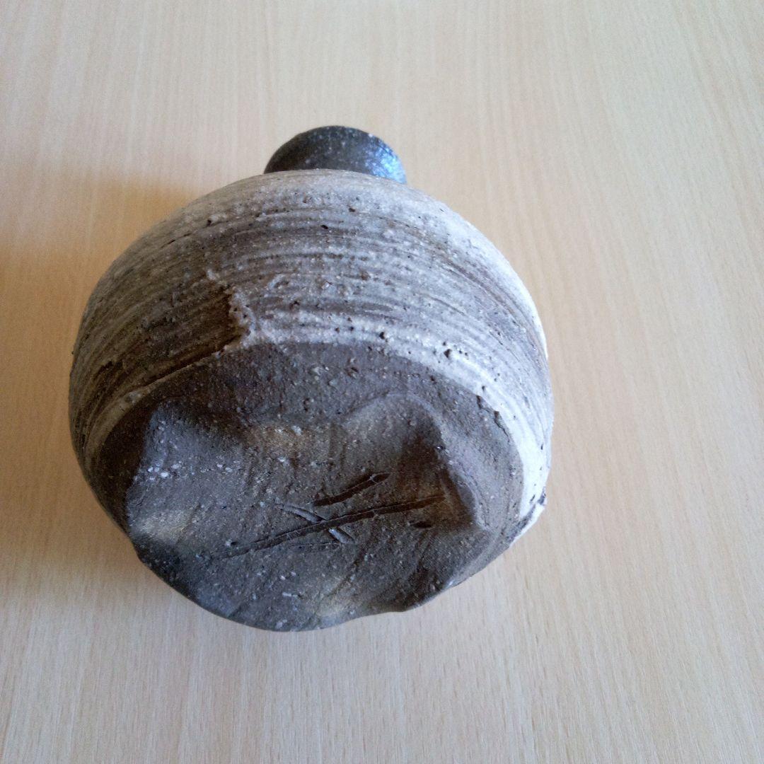 刷毛目徳利　常滑明窯・加藤嘉明作