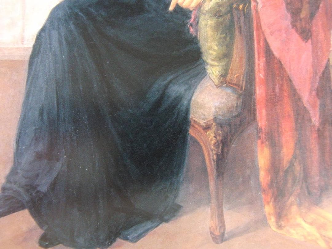 湯山俊久、【爽秋】、希少な額装用画集より、新品額装付