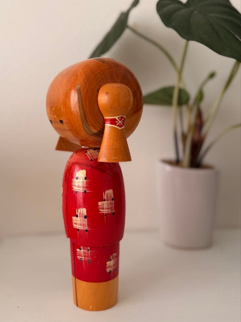 内閣総理大臣賞受賞作家 宮下はじめ 作 創作こけし 昭和ヴィンテージ 23cm