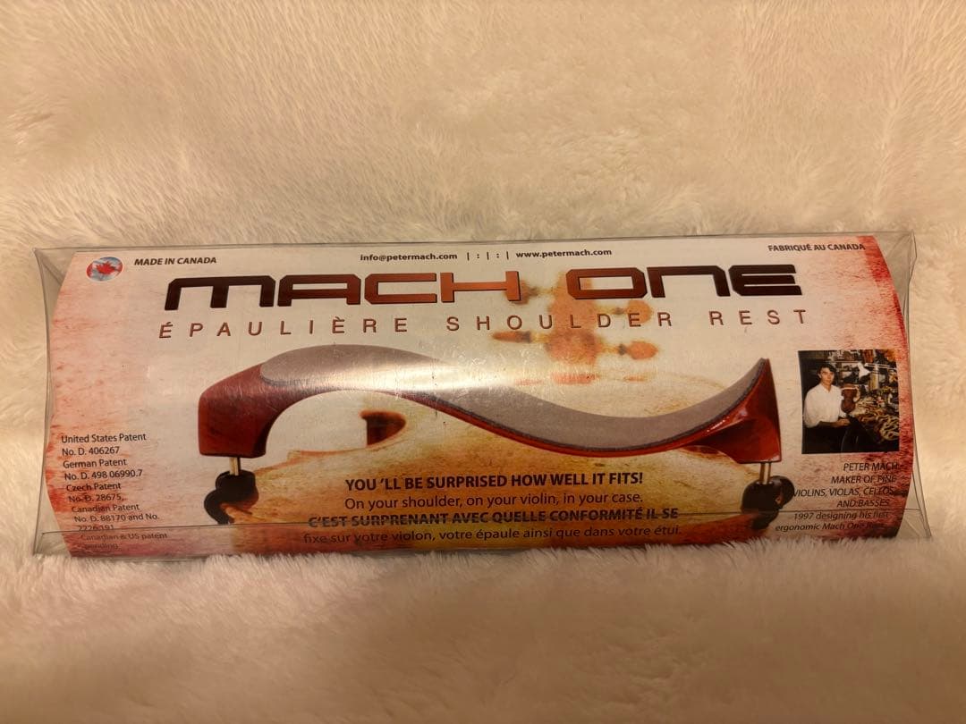 【Mach One 】バイオリン 肩当て 4/4-3/4
