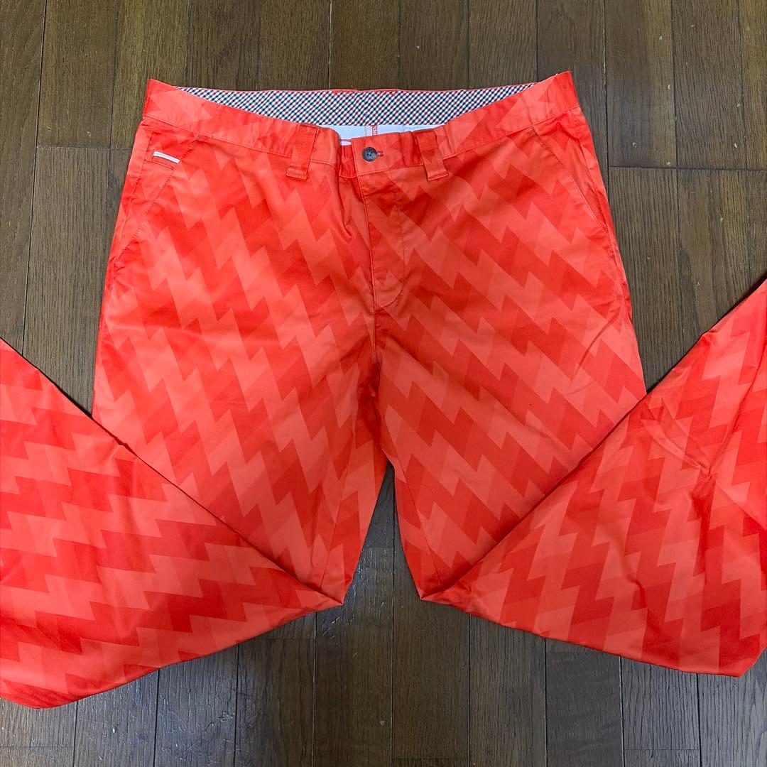 【中古】Callawayキャロウェイパンツ XL/W94㎝ 希少サイズオレンジ系