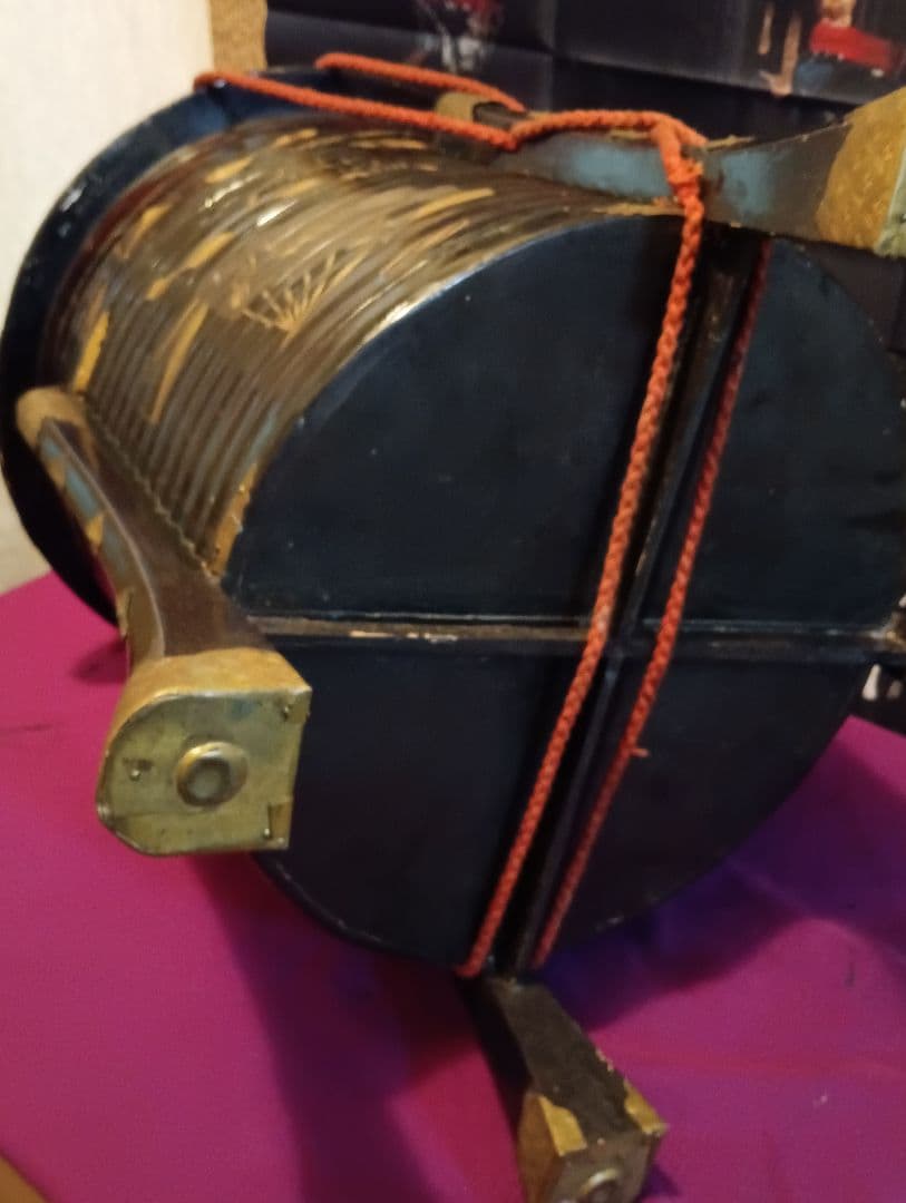 江戸時代中期〜後期幕末頃時代大名道具黒漆塗金蒔絵上級武家所用時代行器当時物