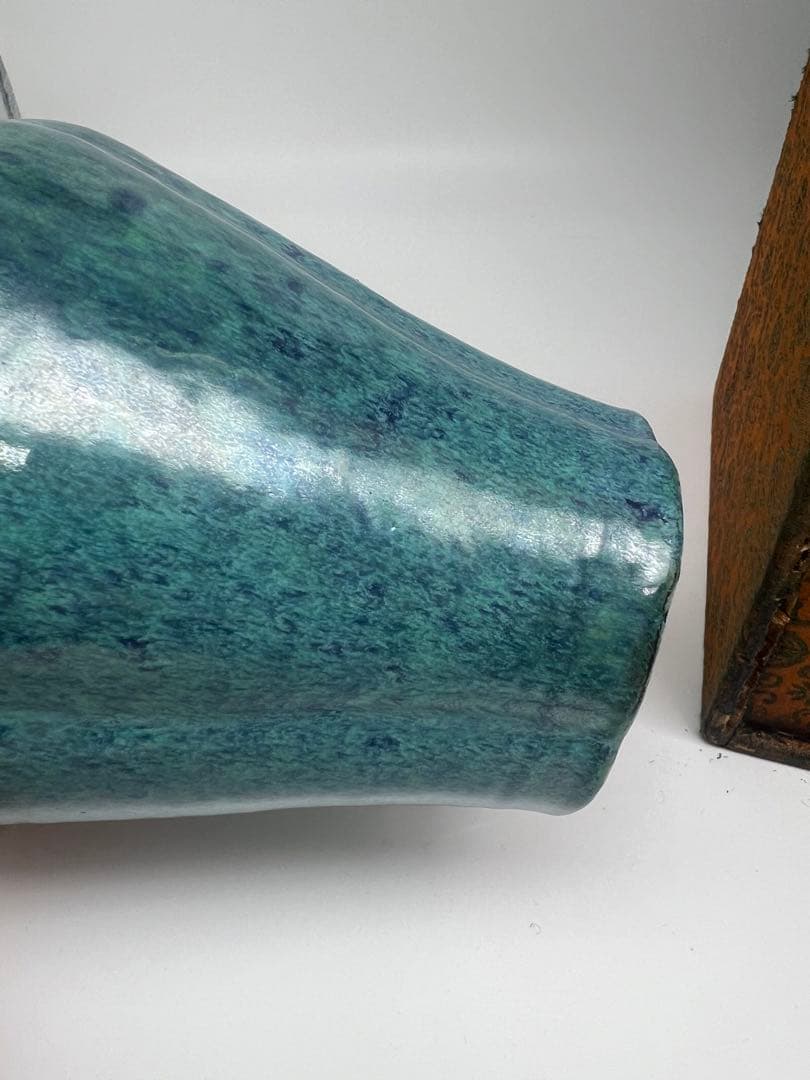 中国大清雍正爐鈞釉梅瓶唐物古美術品　江戸アンティーク骨董コレクション青磁