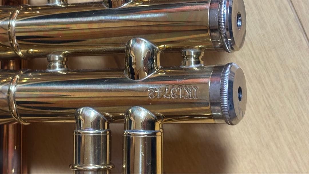 トランペット ケース付き 金 ゴールド