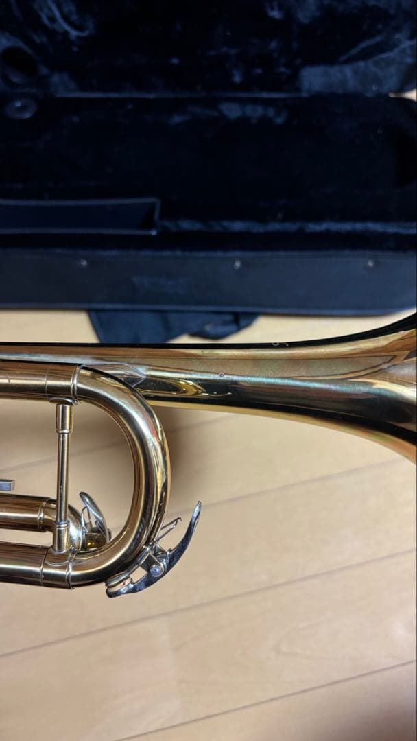 トランペット ケース付き 金 ゴールド