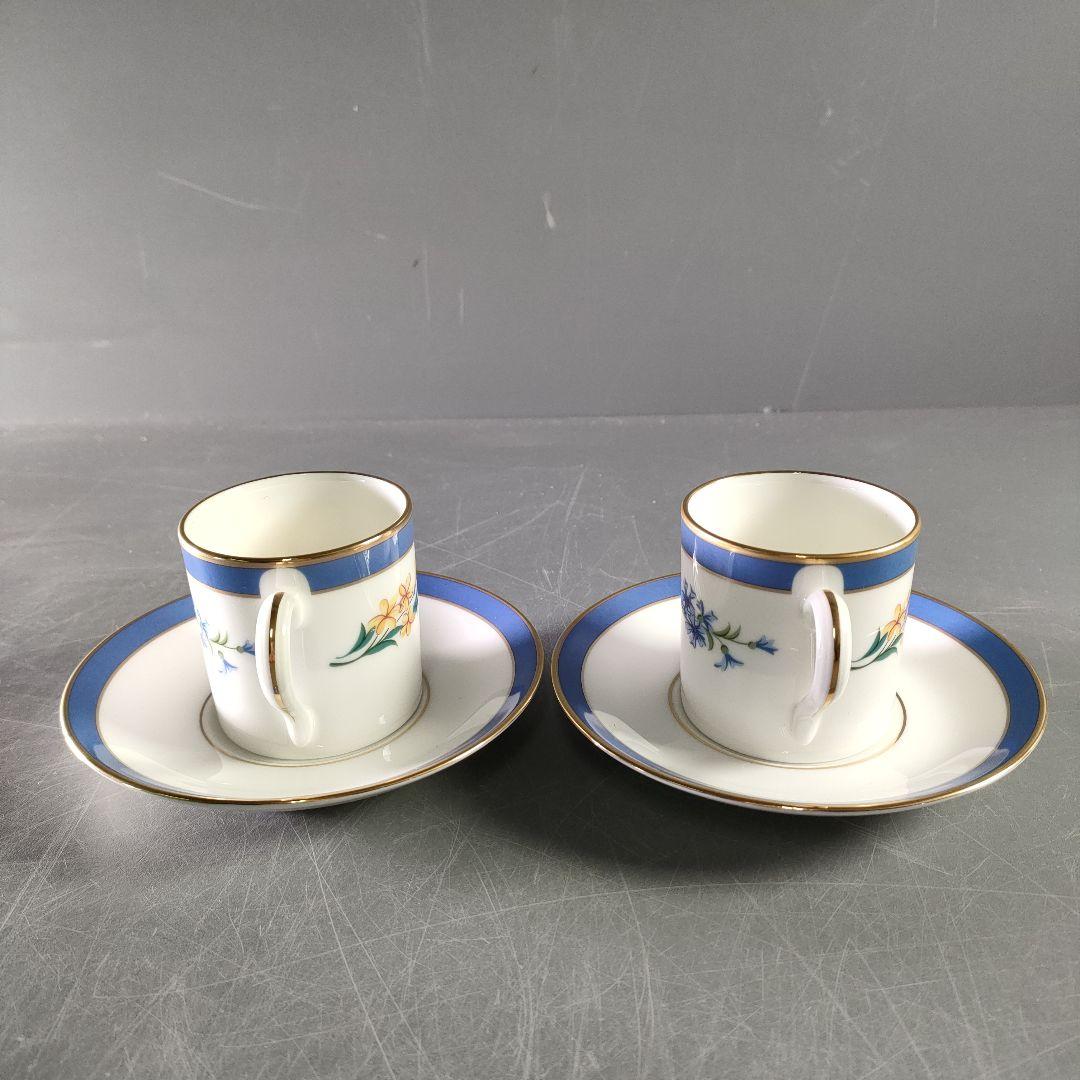 A891-2/TIFFANY＆Co./フローラル/デミタスカップ＆ソーサー/