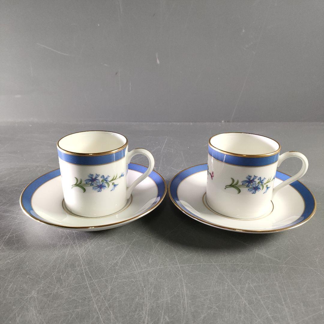 A891-2/TIFFANY＆Co./フローラル/デミタスカップ＆ソーサー/