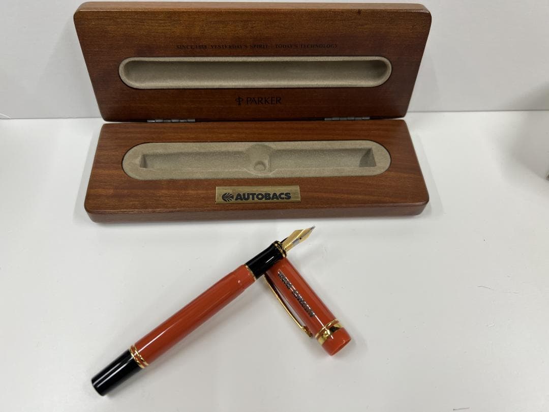 PARKER パーカー デュオフォールドインターナショナル 万年筆オレンジ18k