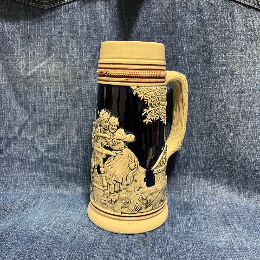 Vintage 西ドイツ ビールジョッキ ビアジョッキ 陶器製 アンティーク雑貨
