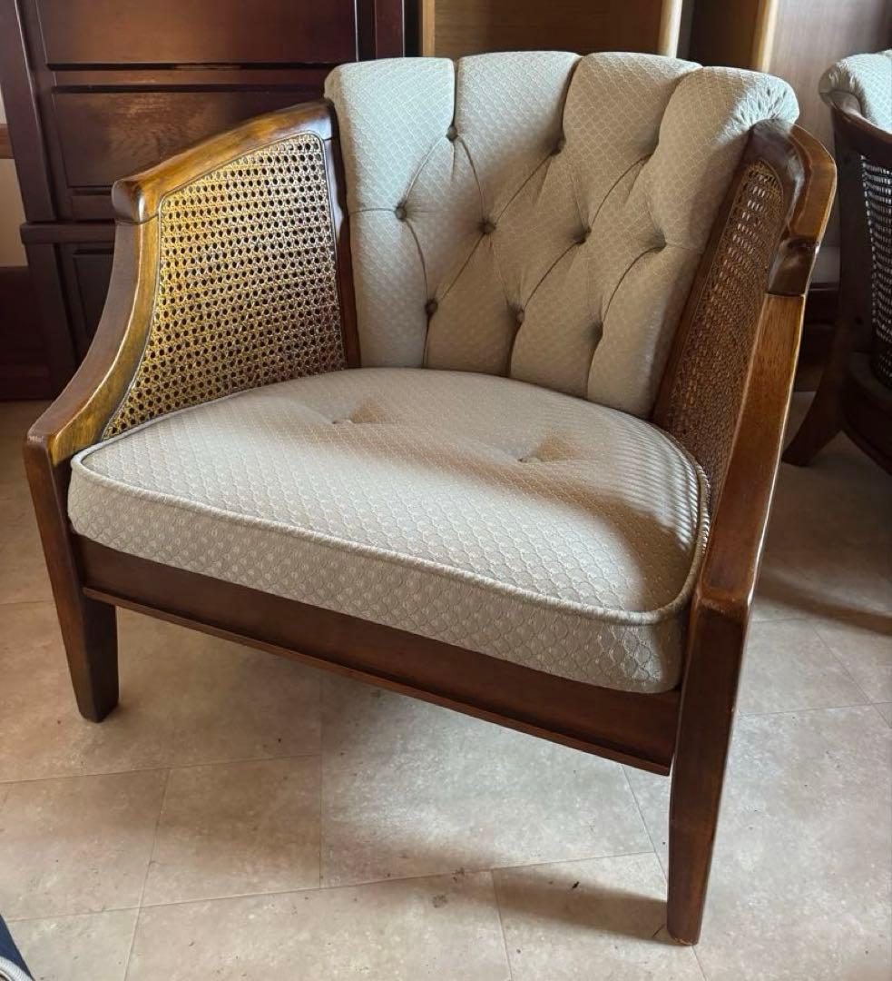 三越家具 アームチェア 1P 2脚在庫あり