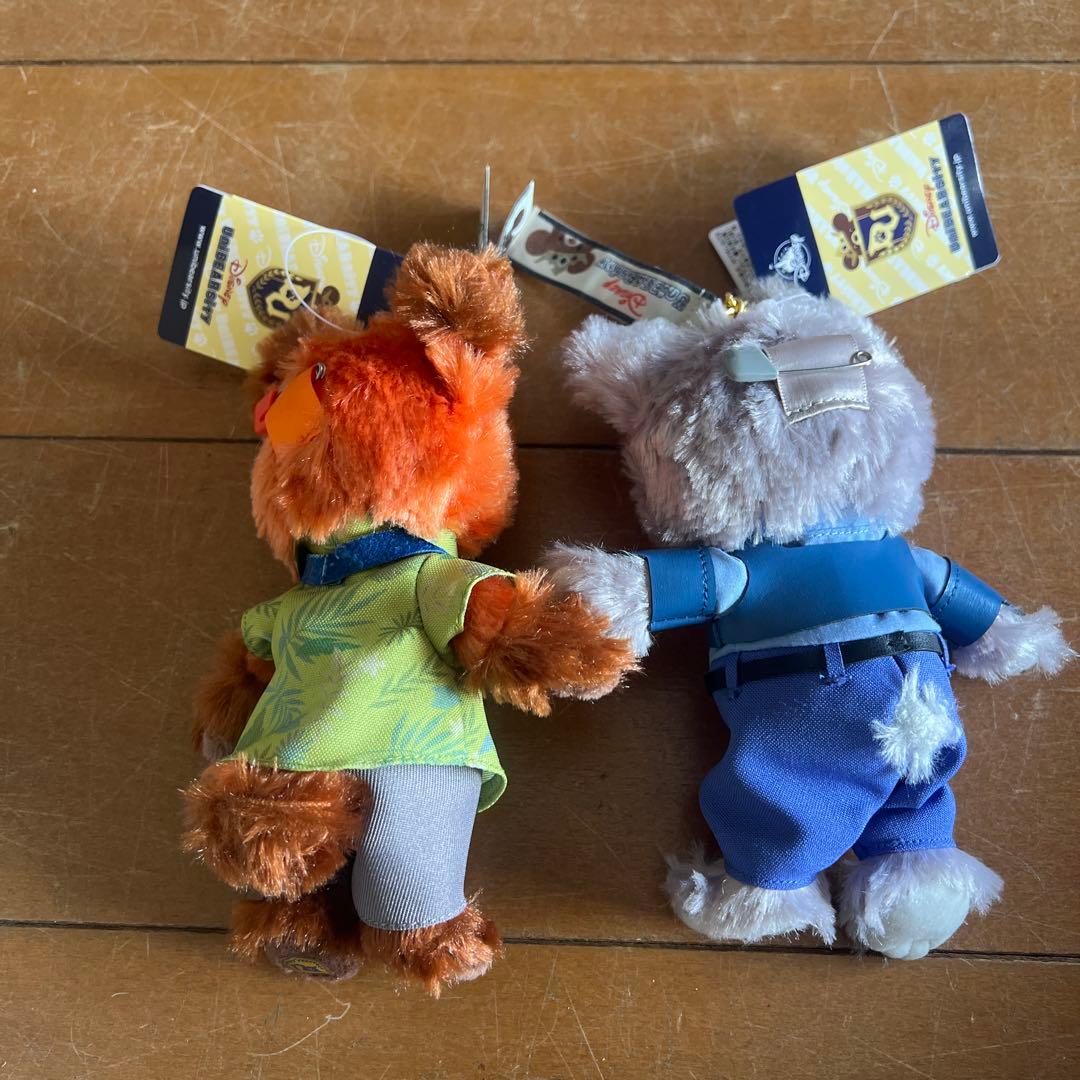 ユニベアシティ ズートピア ニック ジュディ ぬいぐるみキーホルダー ディズニー