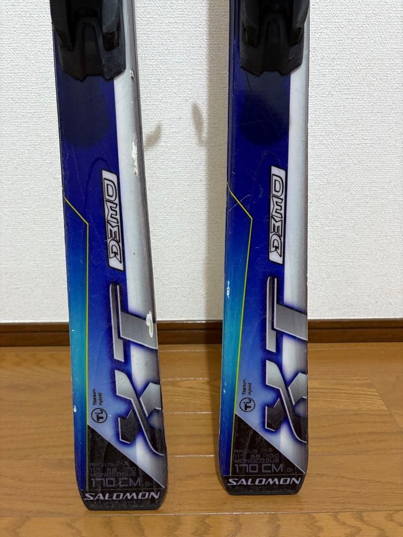 【値下げ】SALOMON スキー板170cmビンディング付き
