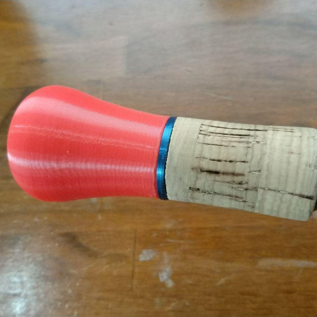 ハンドメイドノブ　TPR（ラバー素材）タイプB6　ライトブラウン2個