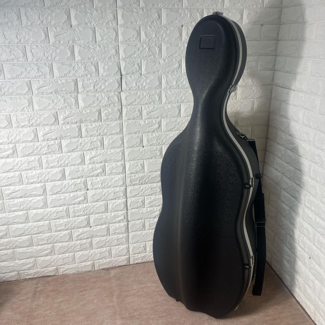 チェロ ハードケース キャスター付き ブラック 弦楽器 楽器 保護 運搬用 人気