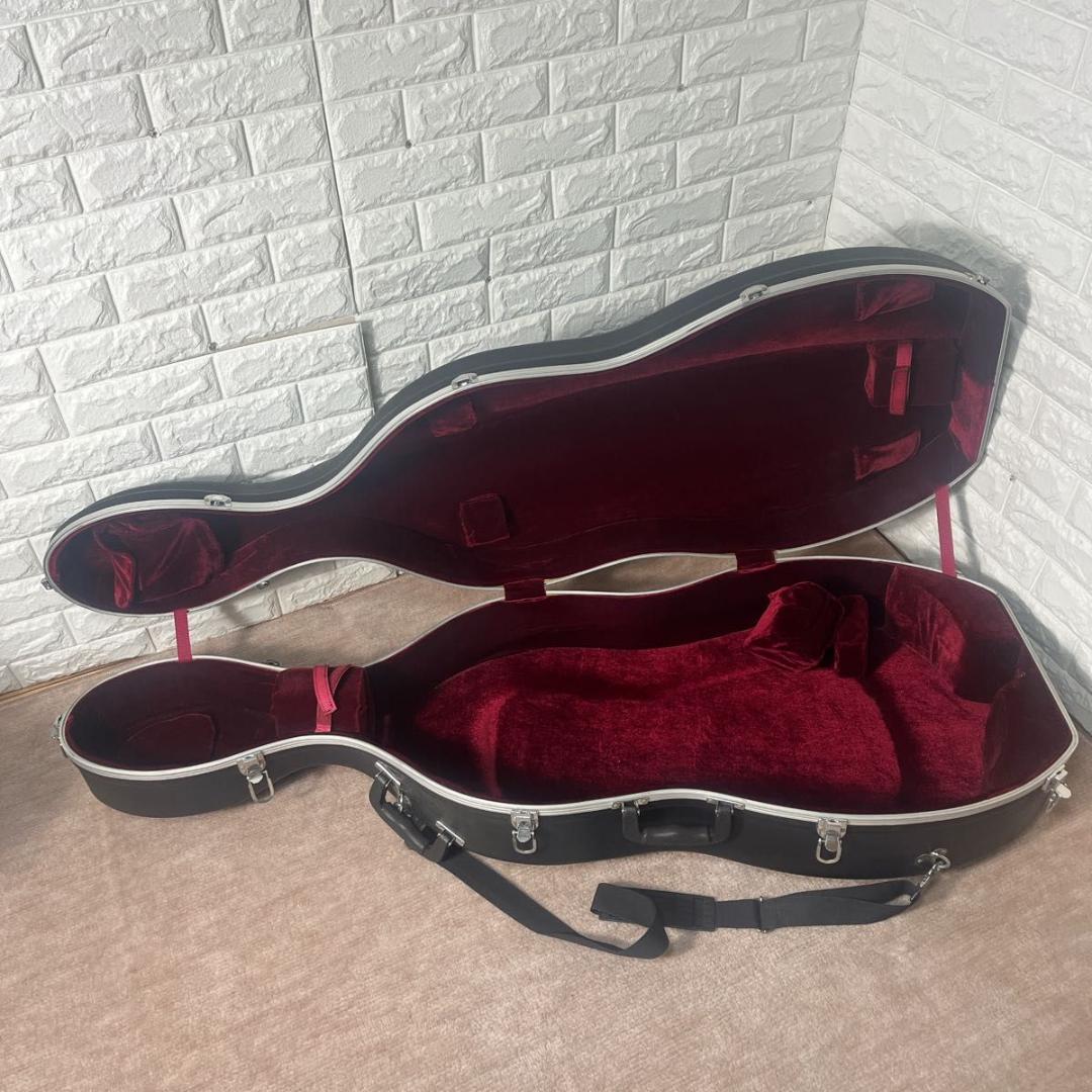 チェロ ハードケース キャスター付き ブラック 弦楽器 楽器 保護 運搬用 人気