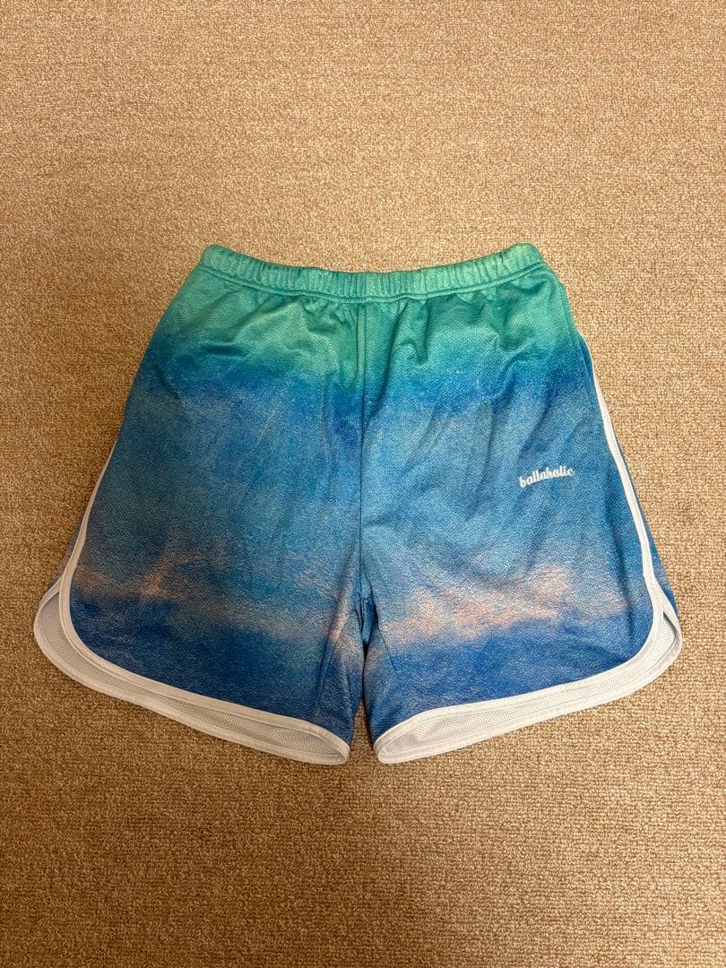 ウェア ballaholic Gradation Mesh Zip Shorts M