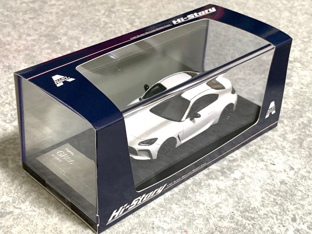 ハイストーリー　GR86 RZ クリスタルホワイトパール　1/43ミニカー