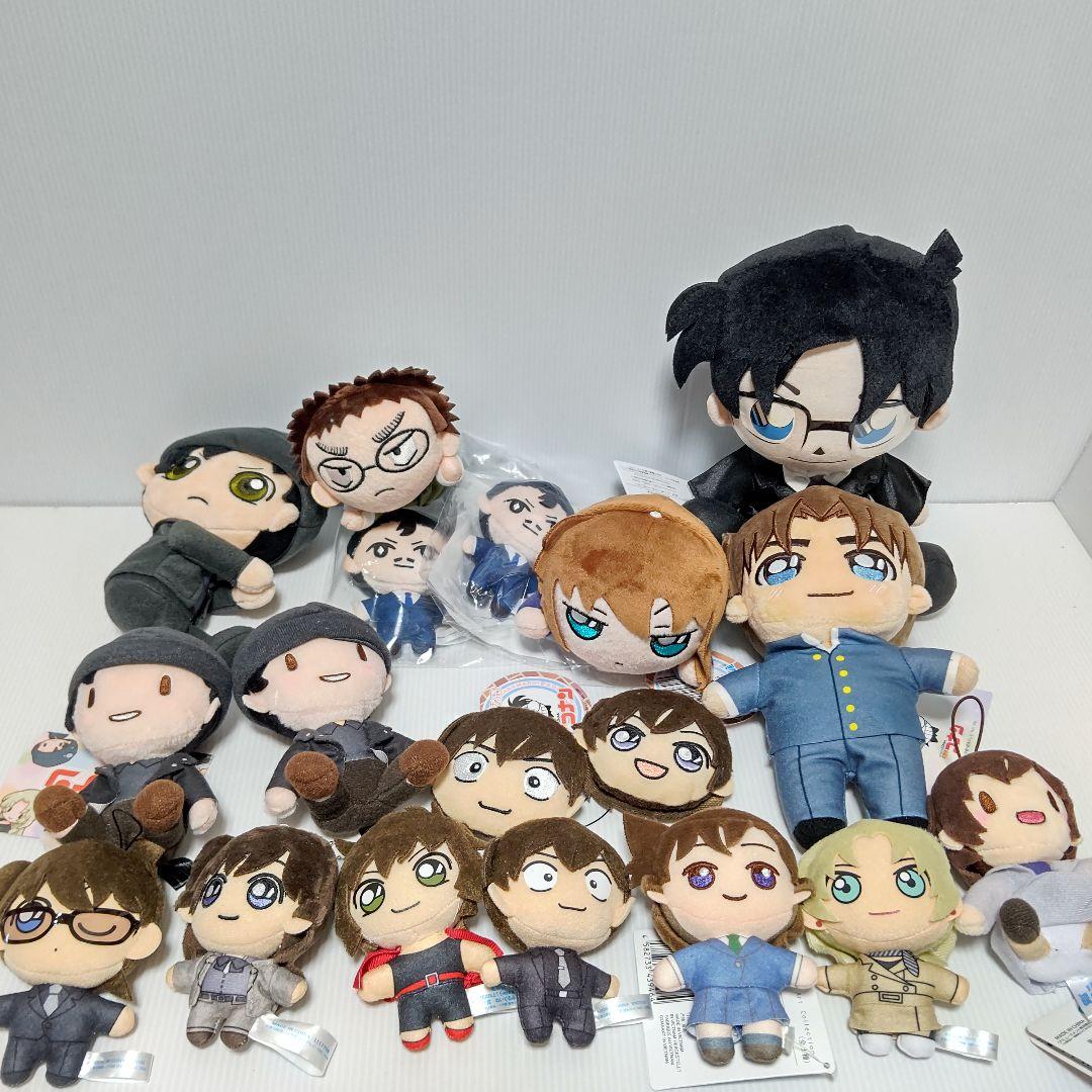 名探偵コナン　ぬいぐるみ　寝転び　マスコット　ボールチェーン　28点まとめ売り