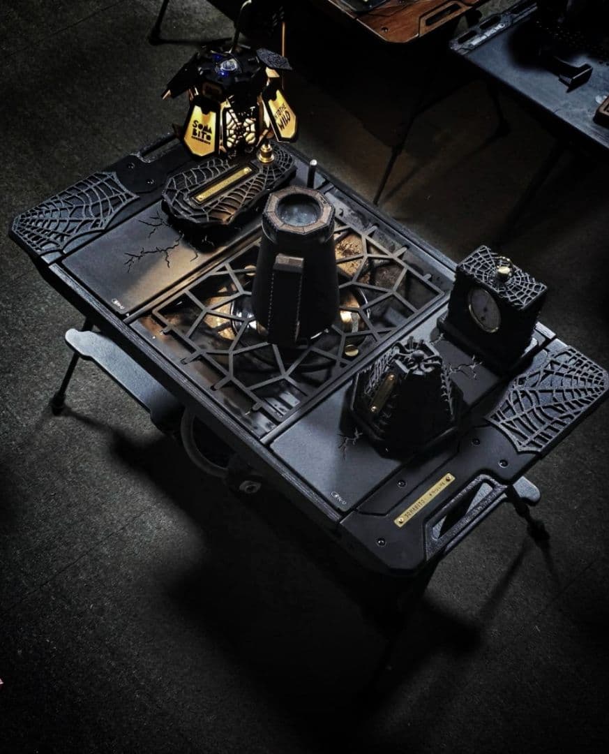 ON-U LIFE オンユーライフ ブラック IGT テーブル ハーフユニット