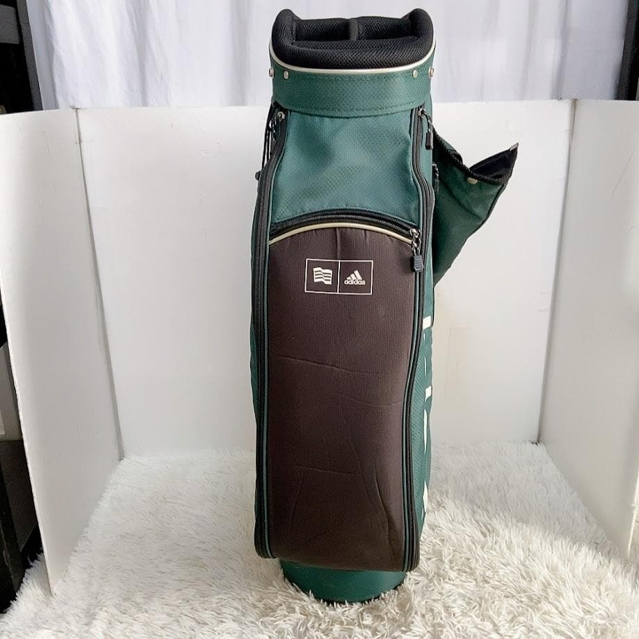 アディダス ADIDAS キャディバック ゴルフバック グリーン 9型～★