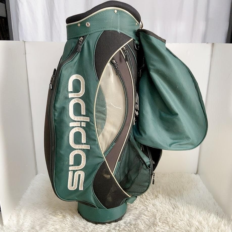 アディダス ADIDAS キャディバック ゴルフバック グリーン 9型～★